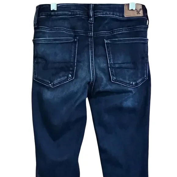 Womens American Eagle Super Super Stretch Jeggings Size 4 Reg Measures 27x28.5 - Picture 5 of 15